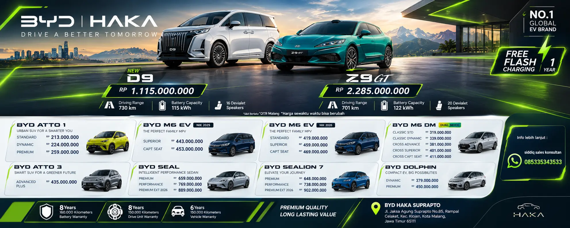 PRICELIST BYD ALL JATIM